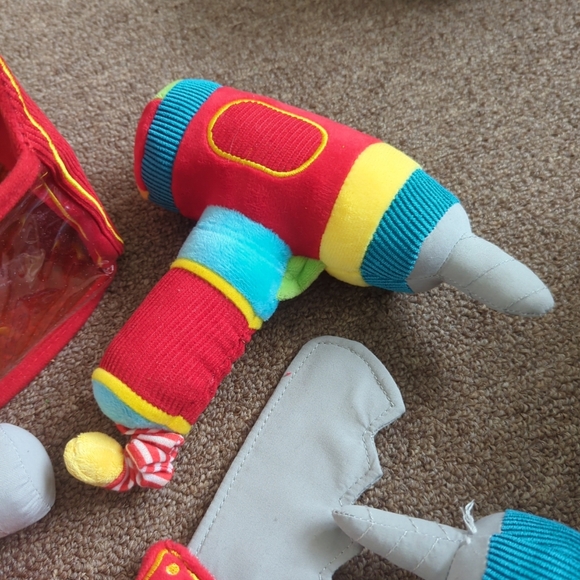Melissa & Doug soft plush first toddler tool box/tools with vibrating drill - Picture 5 of 7
